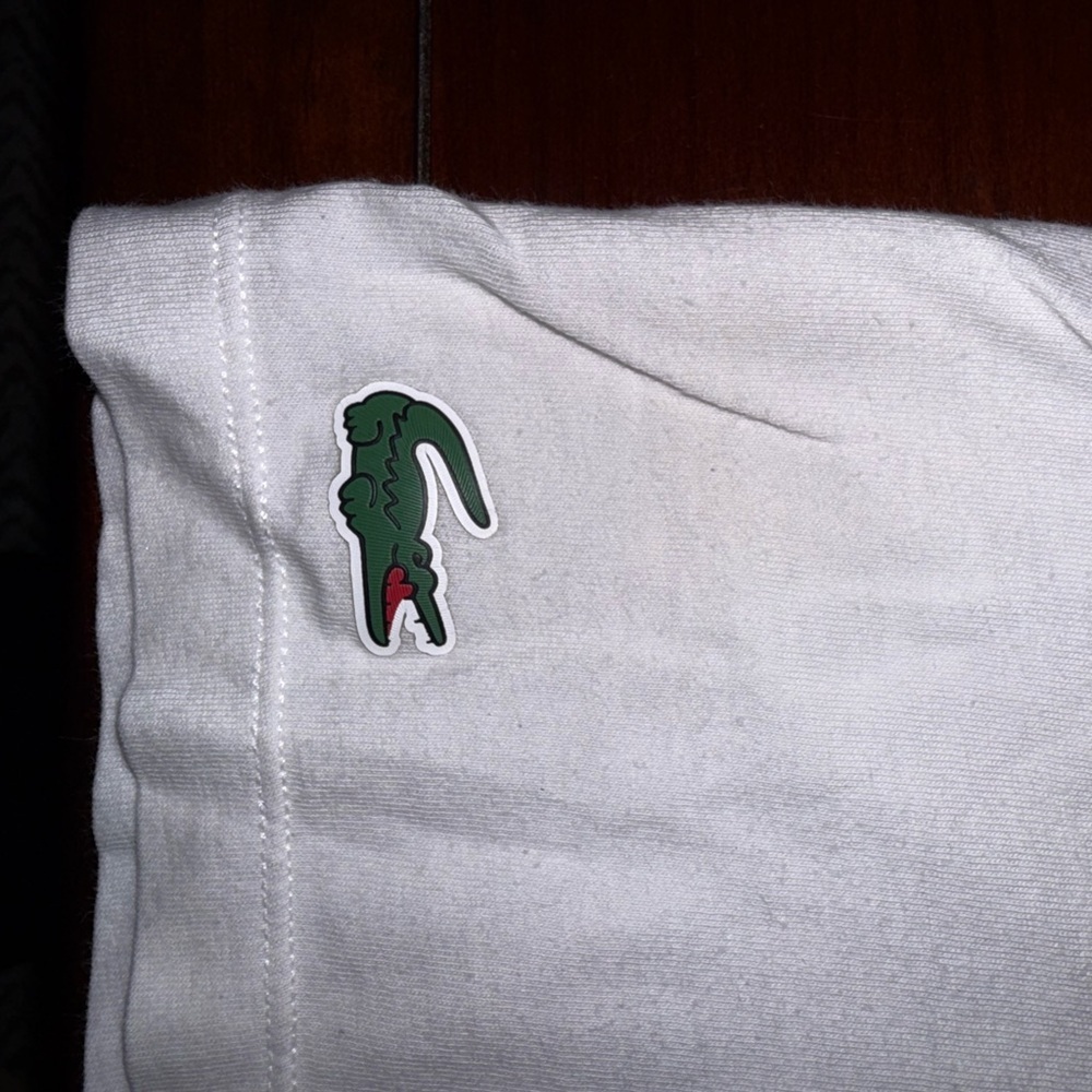 Lacoste White Crew Neck Tee - Picture 2 of 4